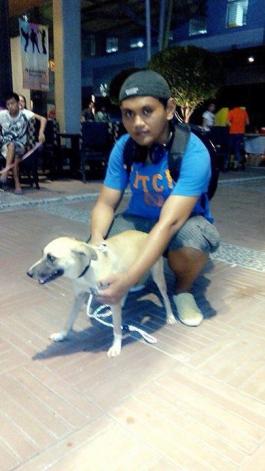 A Kingdom For Hope at Centris Walk-Quezon City. Apr. 27, 2014. AKF's rescued dog adopted by Andre of Manila